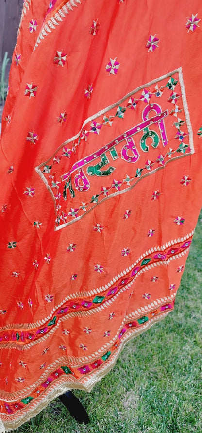 Sardarni Written Fulkari Dupatta Lightweight