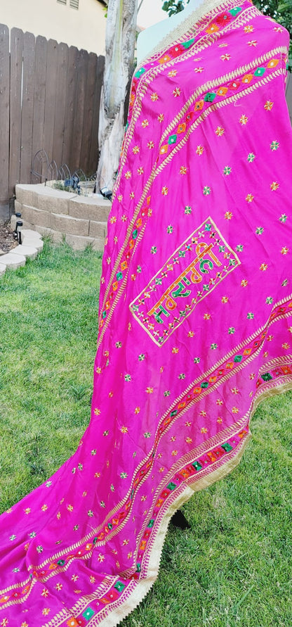 Sardarni Written Fulkari Dupatta Lightweight