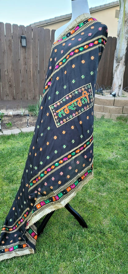 Sardarni Written Fulkari Dupatta Lightweight