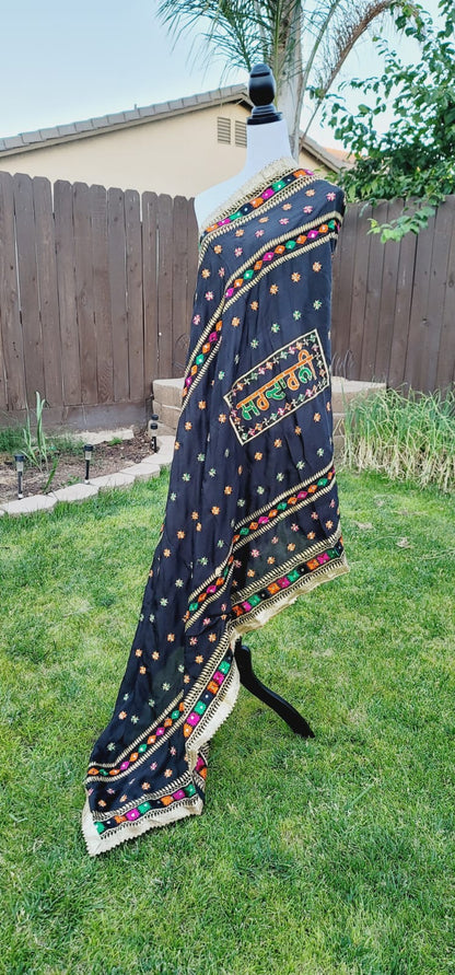 Sardarni Written Fulkari Dupatta Lightweight