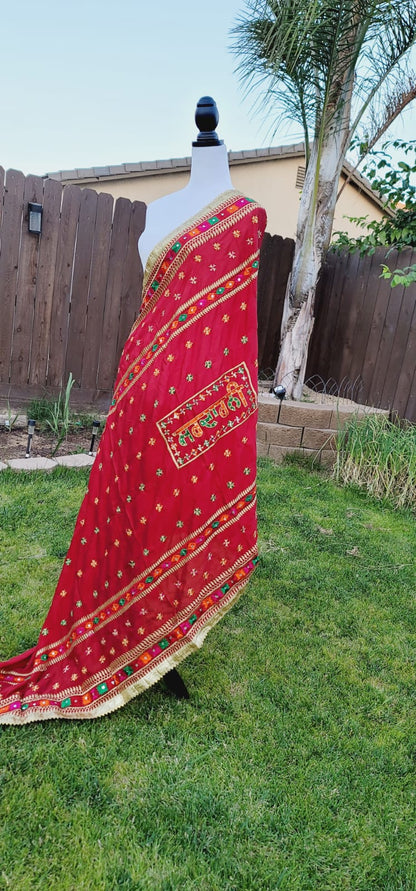 Sardarni Written Fulkari Dupatta Lightweight