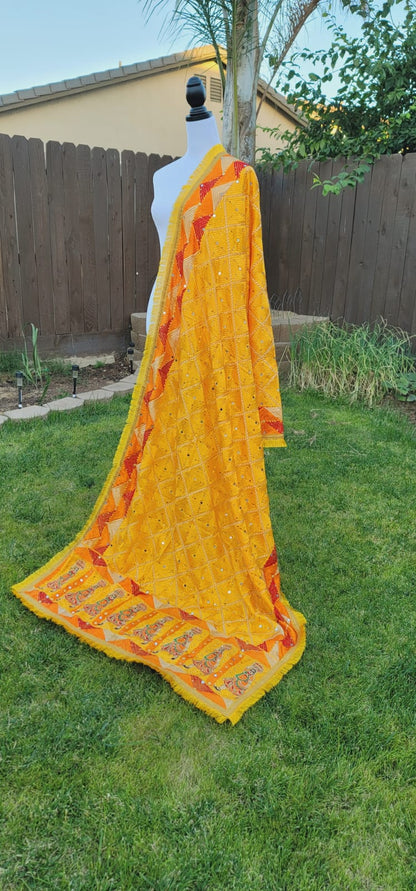 Traditional Design Fulkari Dupatta