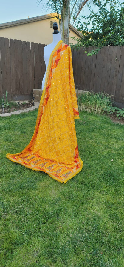 Traditional Design Fulkari Dupatta
