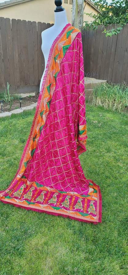 Traditional Design Fulkari Dupatta
