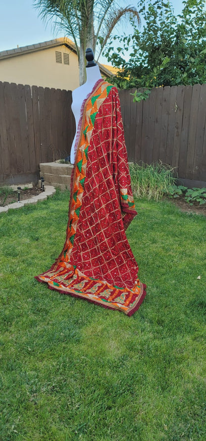 Traditional Design Fulkari Dupatta