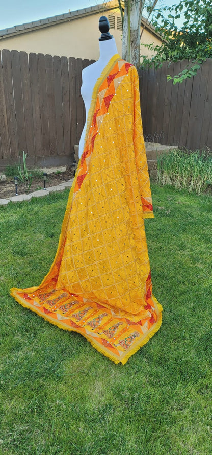Traditional Design Fulkari Dupatta
