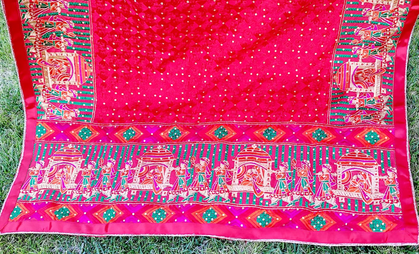 Doli Barat Bridal Fulkari Dupatta