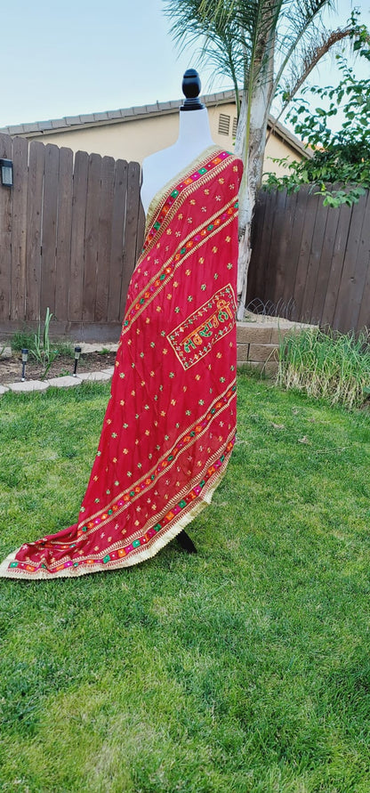 Sardarni Written Fulkari Dupatta Lightweight