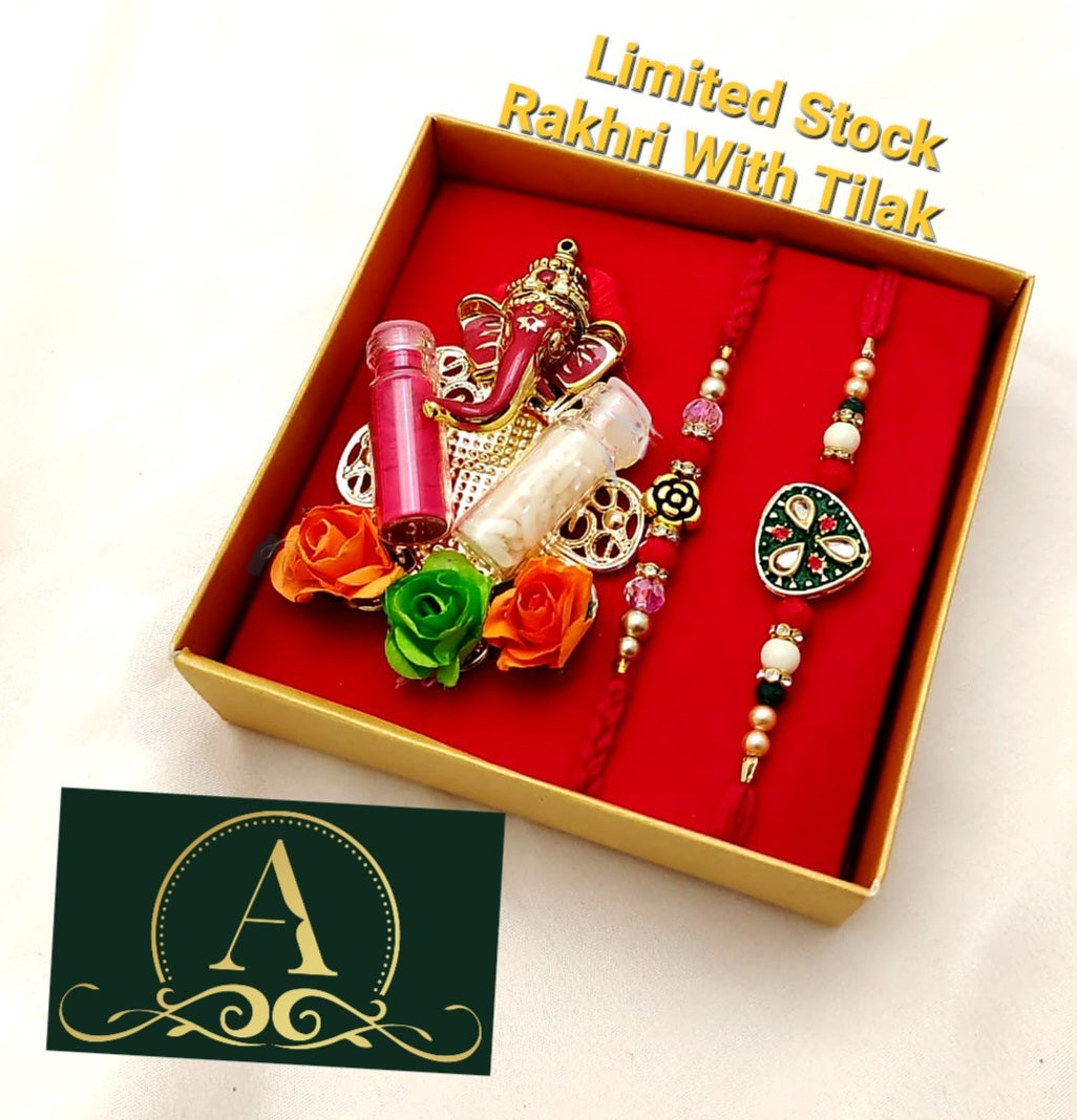 Om Ganesh - Bhai Bhabhi Rakhi With Tilak