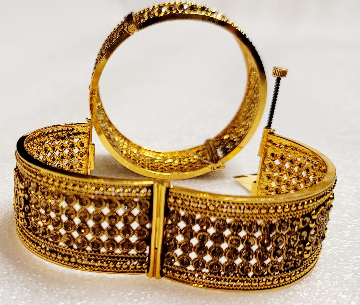 Gold-Plated Stykish Kada Set