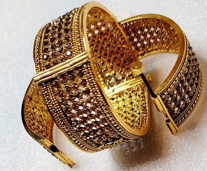 Gold-Plated Stykish Kada Set