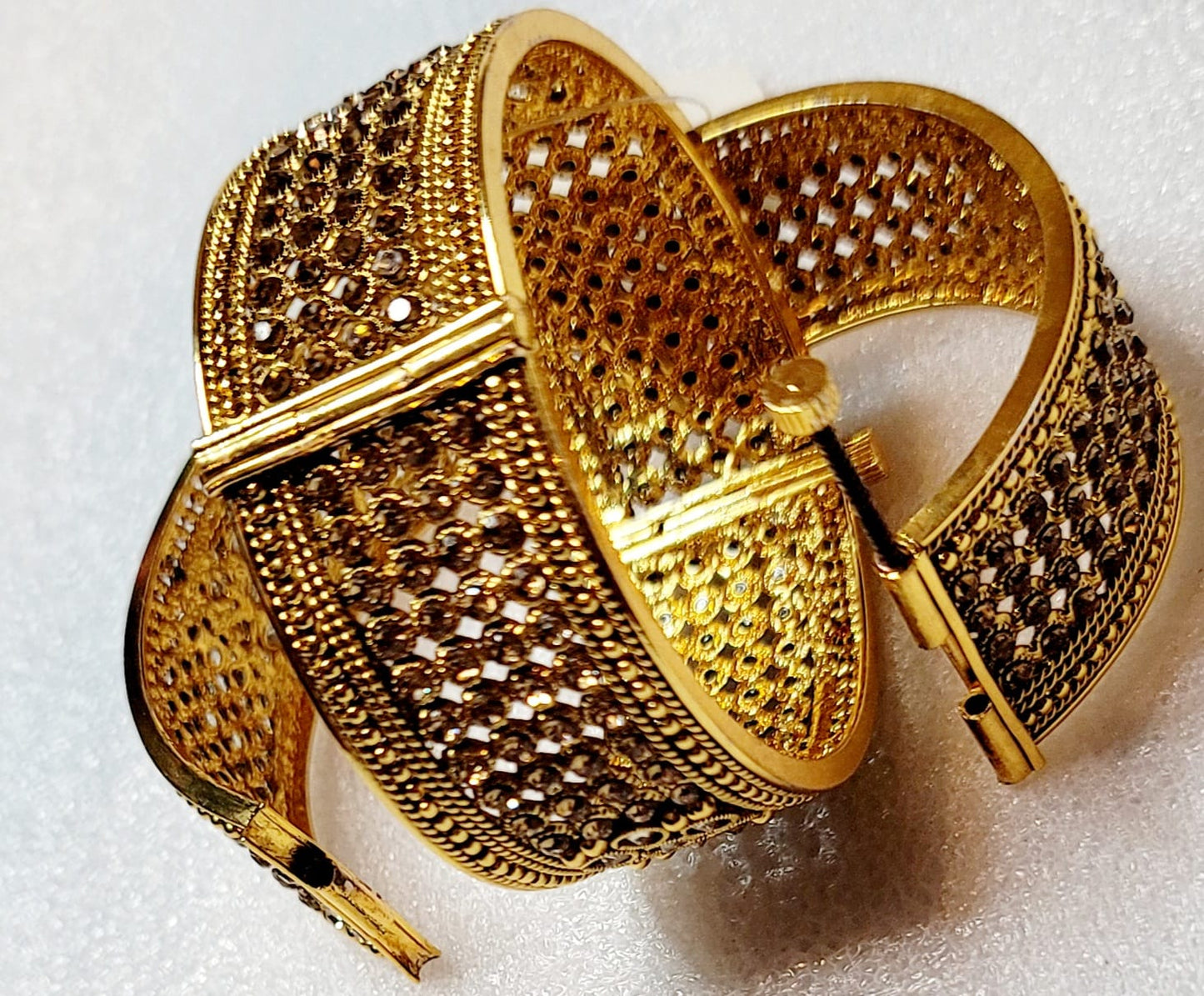 Gold-Plated Stykish Kada Set