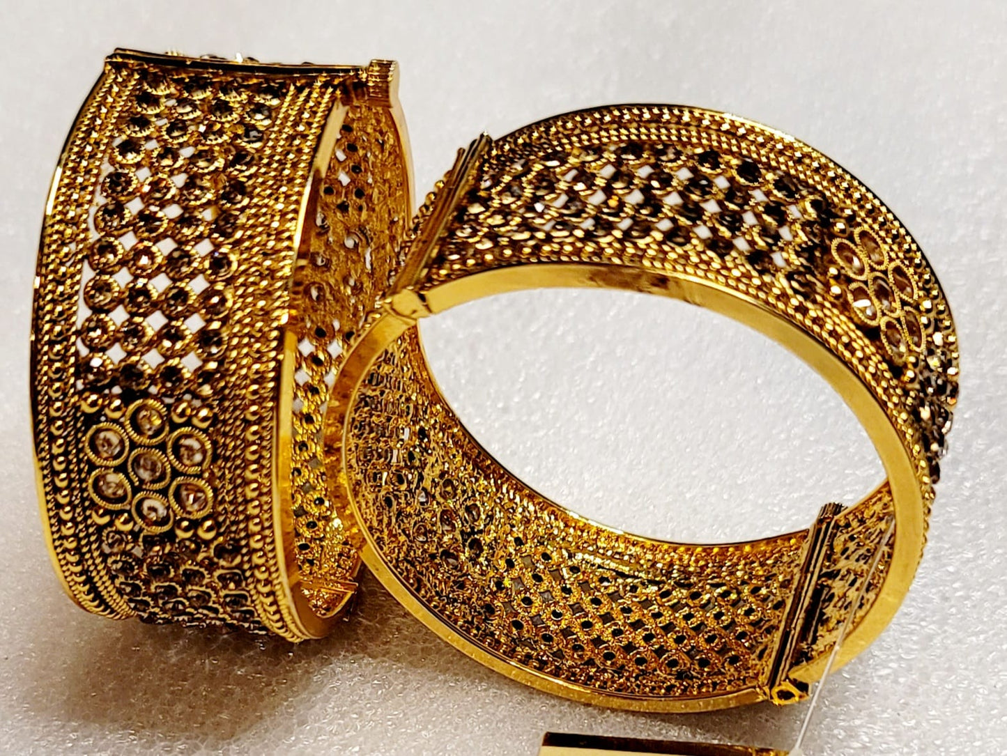 Gold-Plated Stykish Kada Set