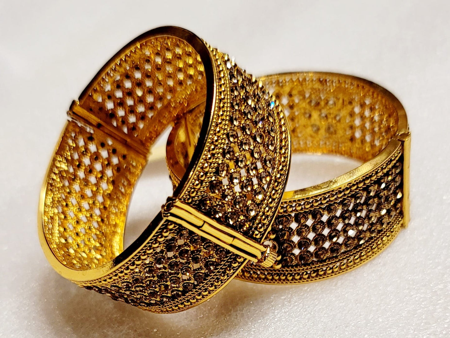 Gold-Plated Stykish Kada Set