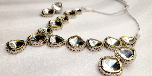 Victorian Style Uncut Kundan With Real AD Stones image 3