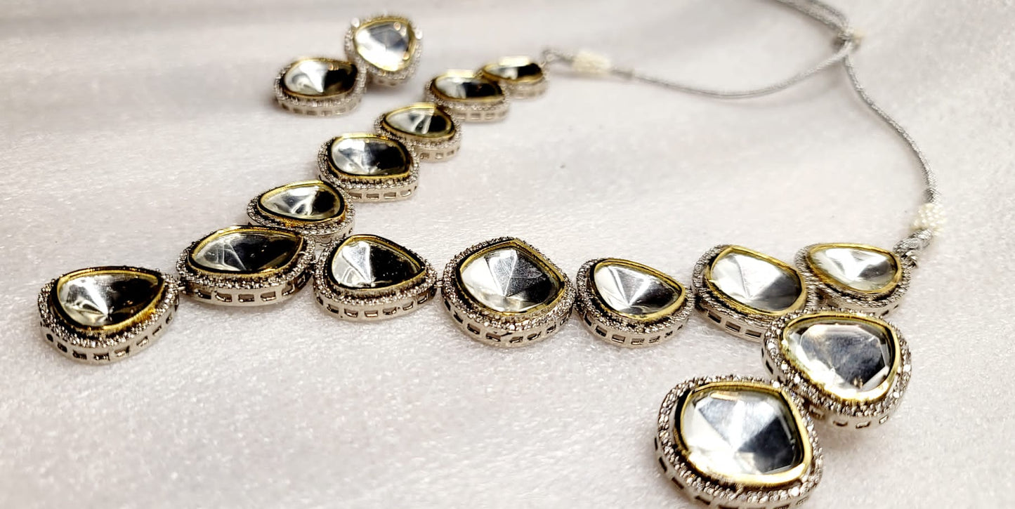 Victorian Style Uncut Kundan With Real AD Stones