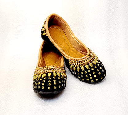 Kids Beautuful Punjabi Jutti Black