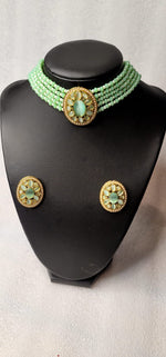 Monalisa Stoned Best Quality Choker Set (Simple)