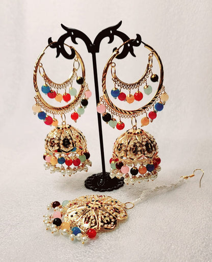Jadau Bridal Bali Tikka Set