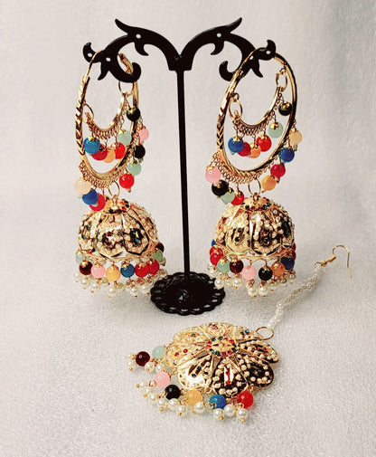 Jadau Bridal Bali Tikka Set