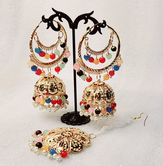 Jadau Bridal Bali Tikka Set image 3
