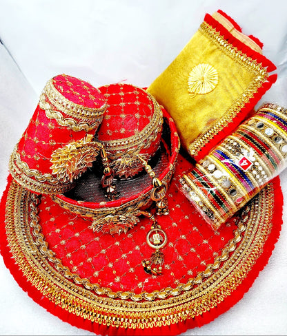 5pcs Karwa Chauth Thali Set.