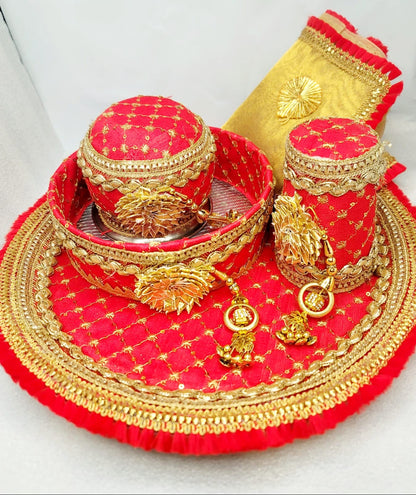 5pcs Karwa Chauth Thali Set.