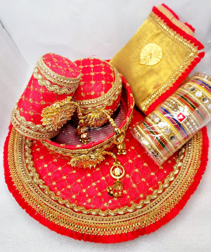 5pcs Karwa Chauth Thali Set.