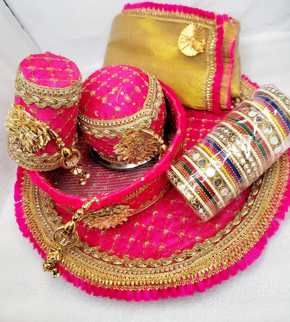 5pcs Karwa Chauth Thali Set.