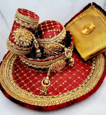 5pcs Karwa Chauth Thali Set.