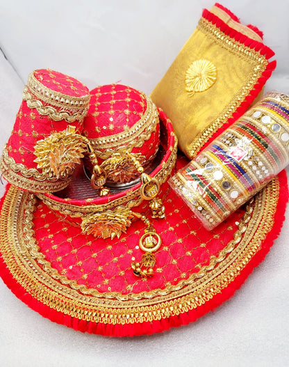 5pcs Karwa Chauth Thali Set.