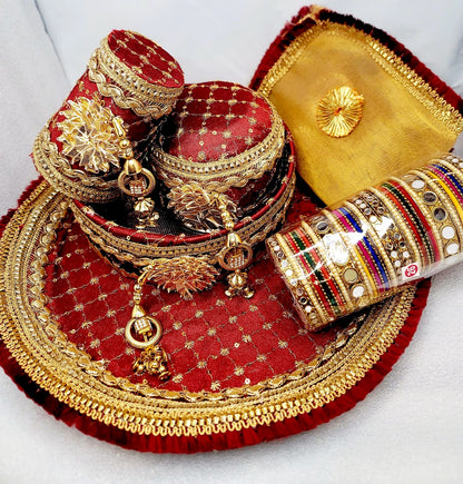 5pcs Karwa Chauth Thali Set.