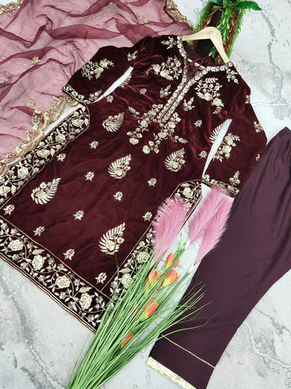 Party Wear Velvet Dress
