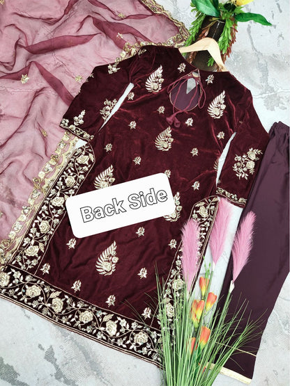 Party Wear Velvet Dress