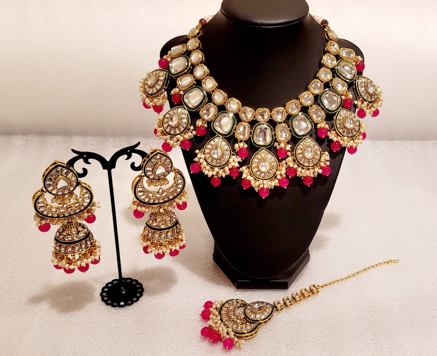 Bridal Original Kundan Lightweight Necklace Set