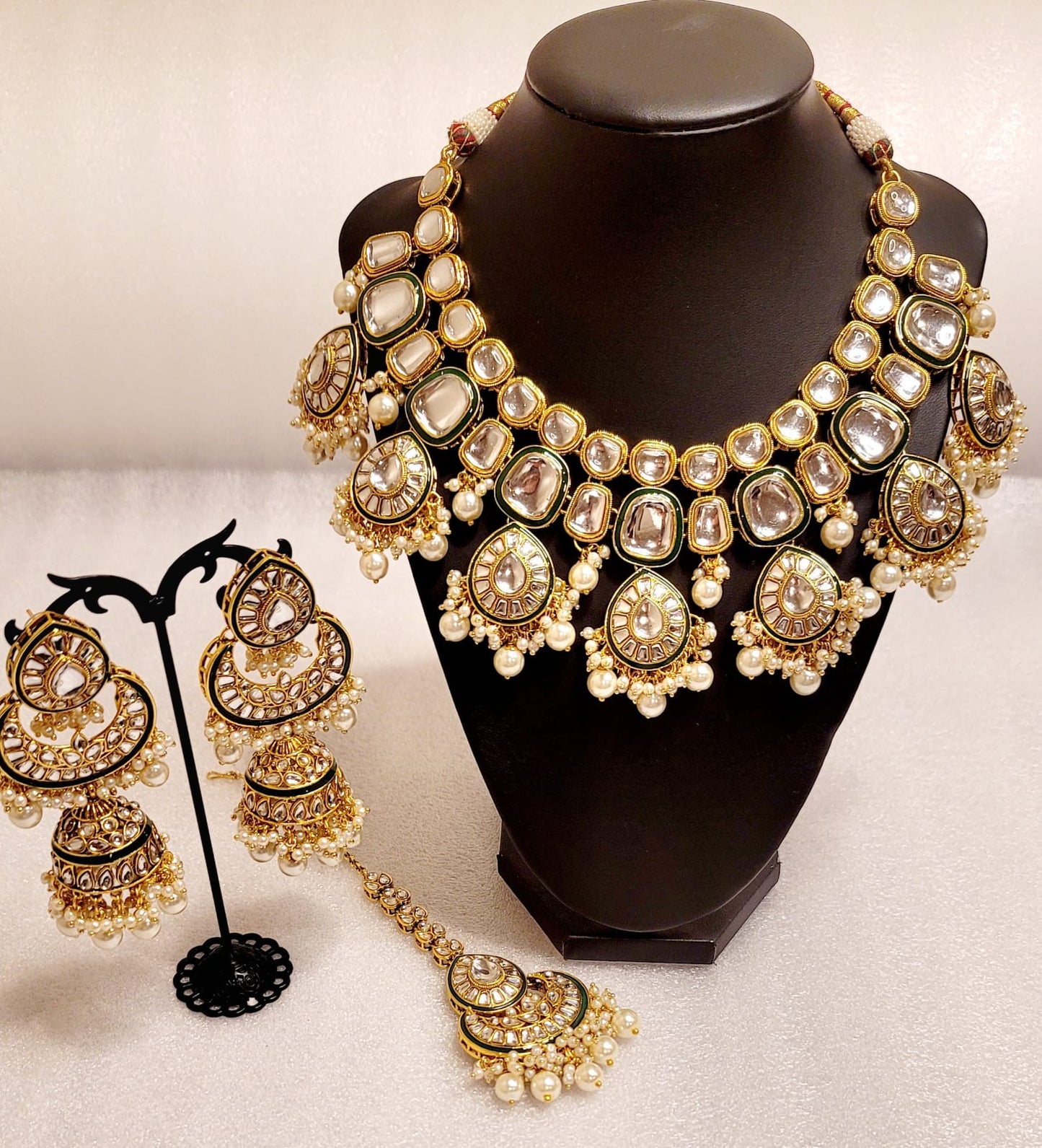 Bridal Original Kundan Lightweight Necklace Set