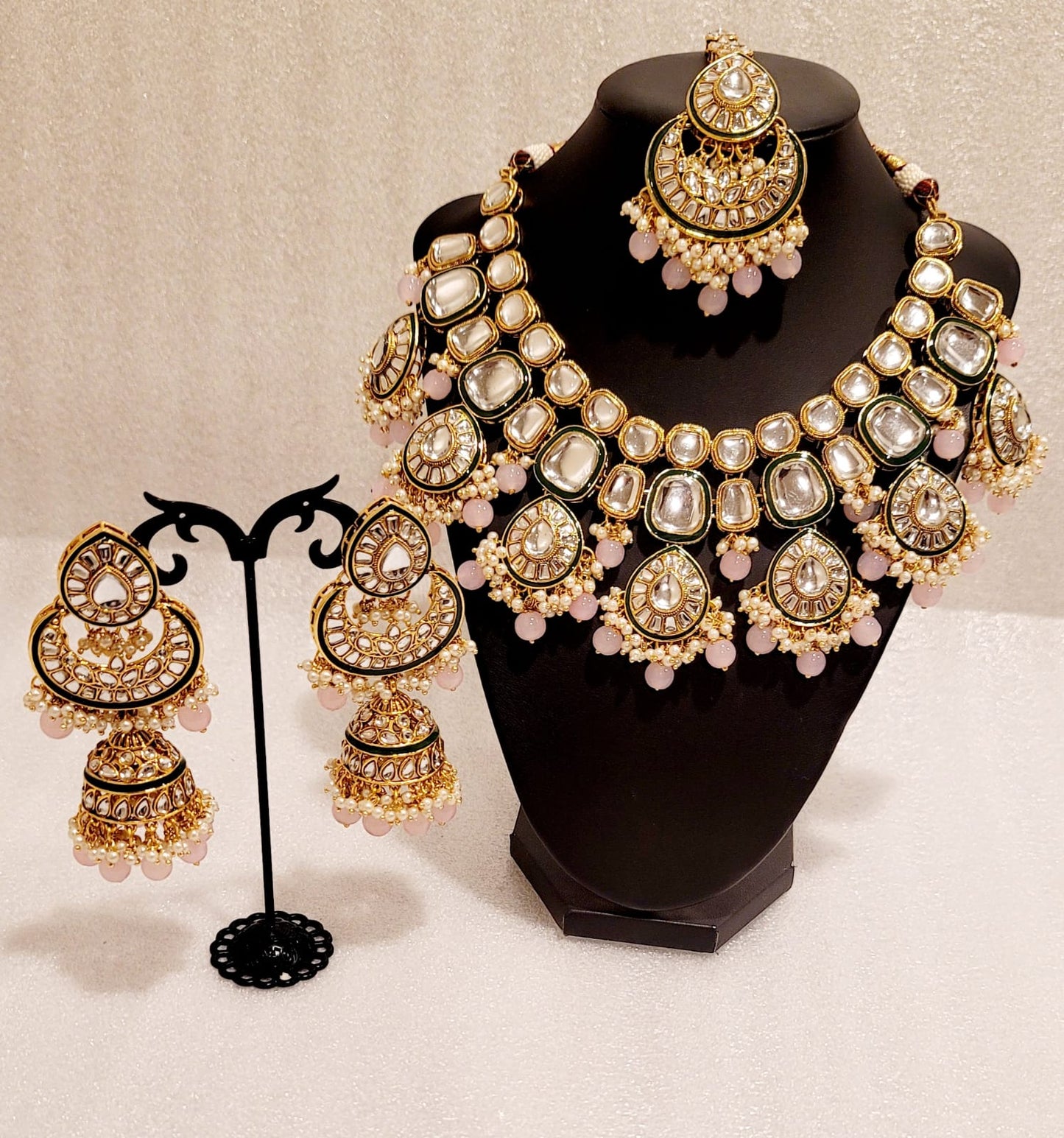 Bridal Original Kundan Lightweight Necklace Set