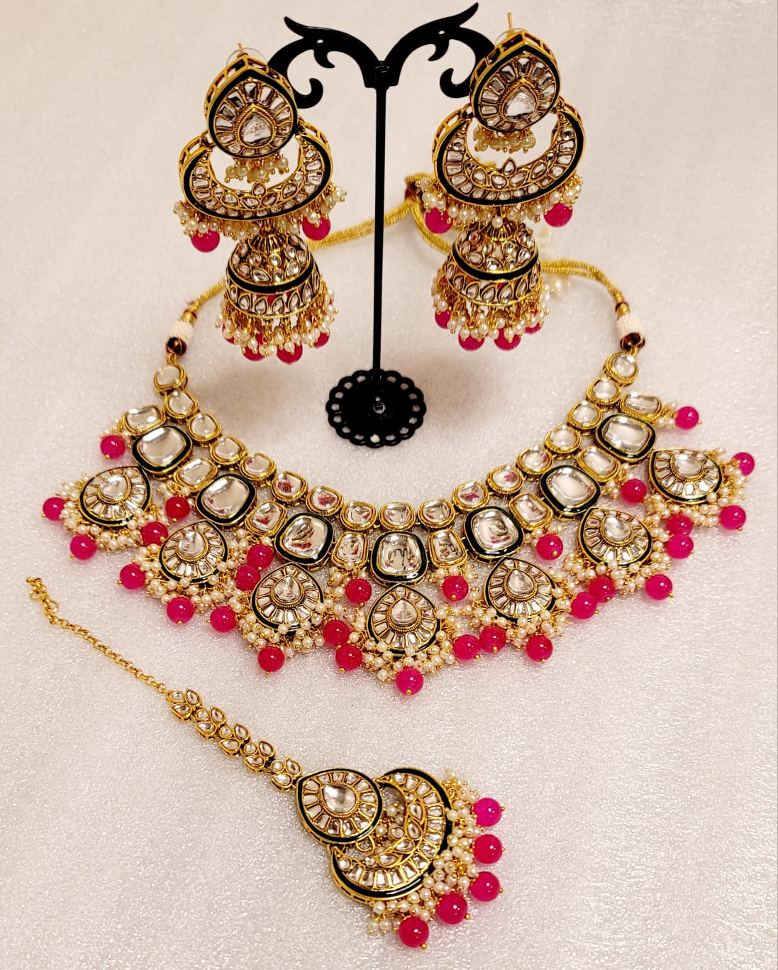 Bridal Original Kundan Lightweight Necklace Set