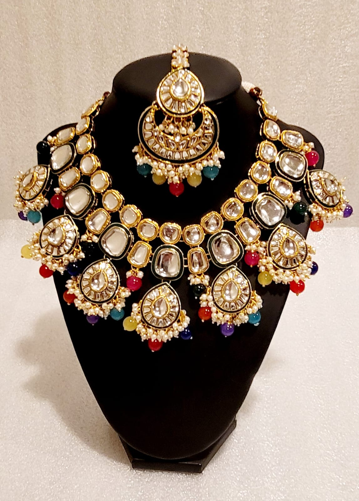 Bridal Original Kundan Lightweight Necklace Set