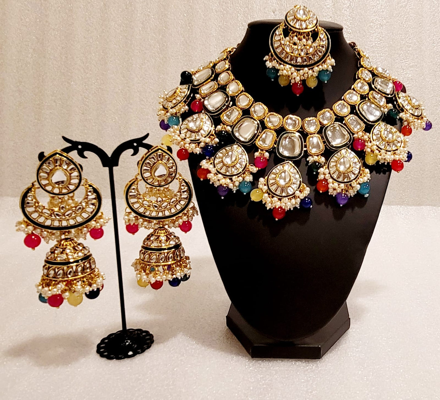 Bridal Original Kundan Lightweight Necklace Set