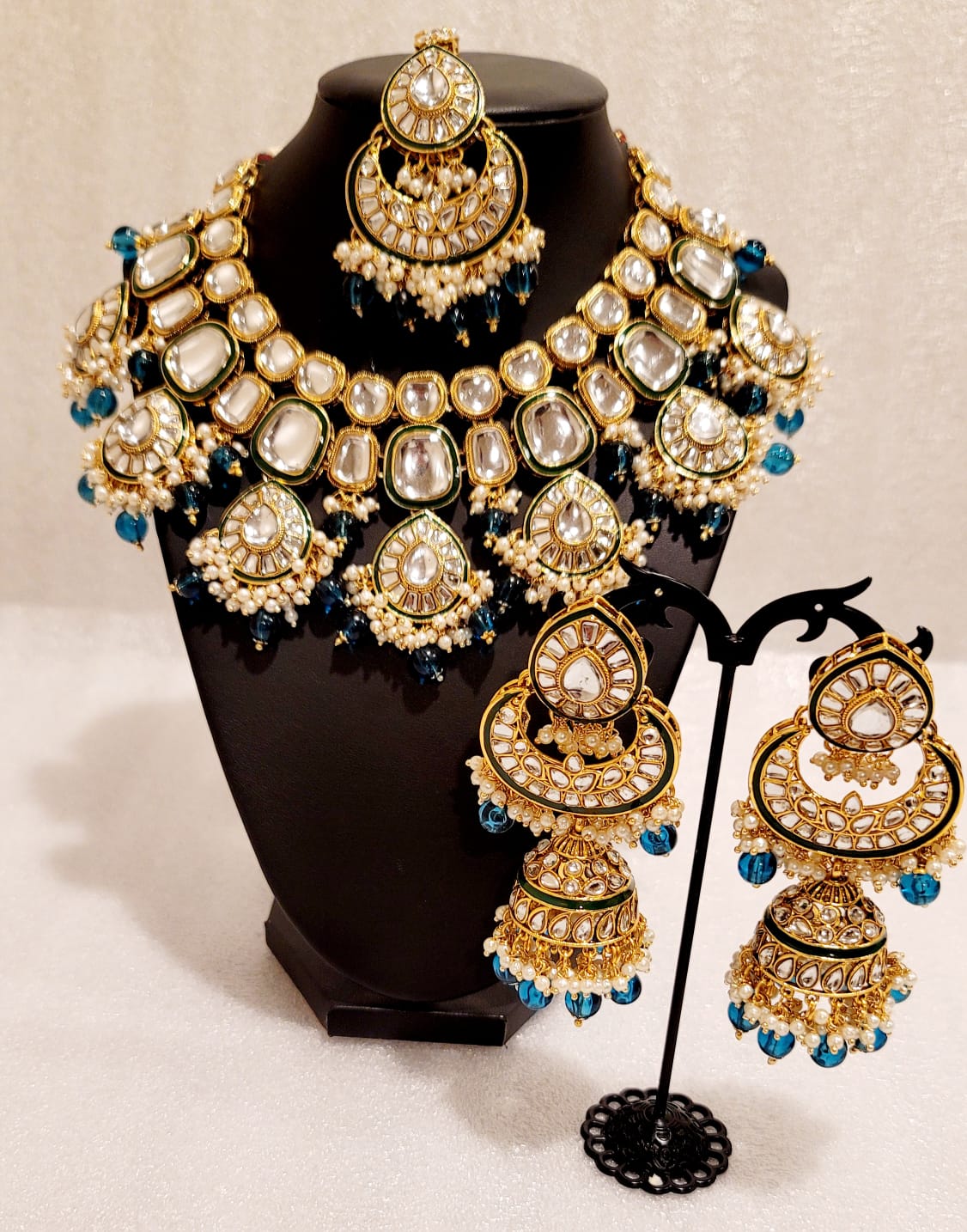 Bridal Original Kundan Lightweight Necklace Set