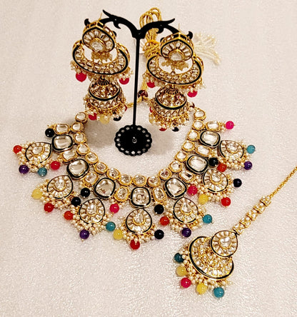 Bridal Original Kundan Lightweight Necklace Set