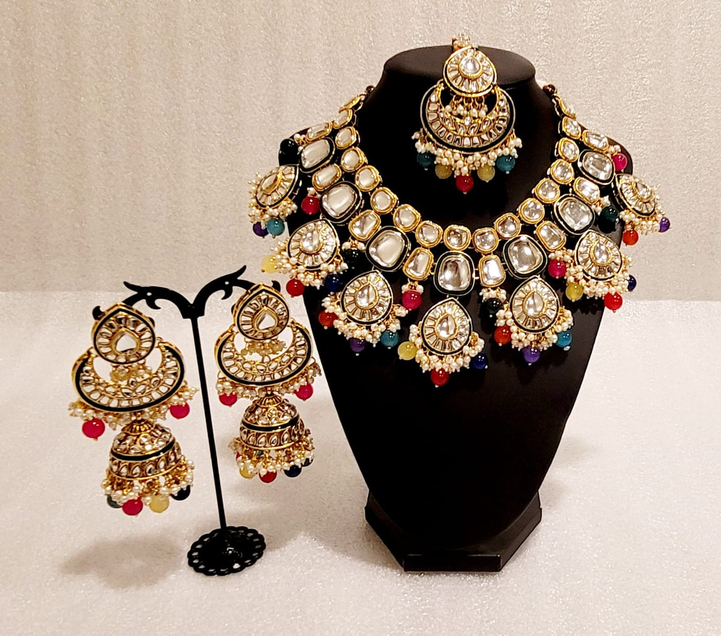 Bridal Original Kundan Lightweight Necklace Set