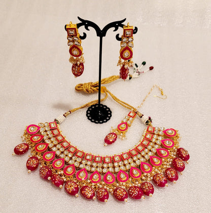 Super Stylish Kundan Meena Set