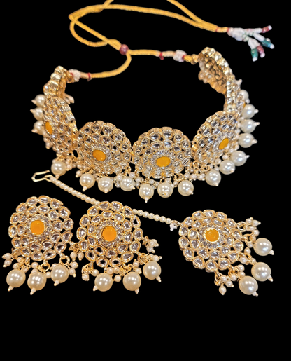 Trendy Kundan & Pearl Choker Set