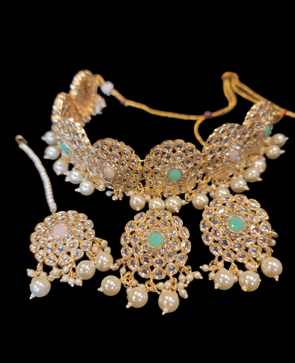 Trendy Kundan & Pearl Choker Set
