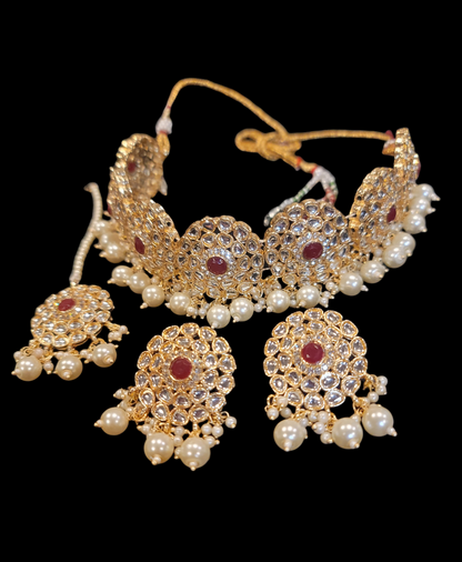 Trendy Kundan & Pearl Choker Set