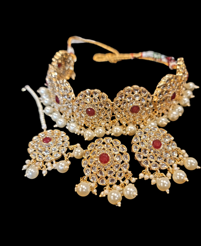 Trendy Kundan & Pearl Choker Set