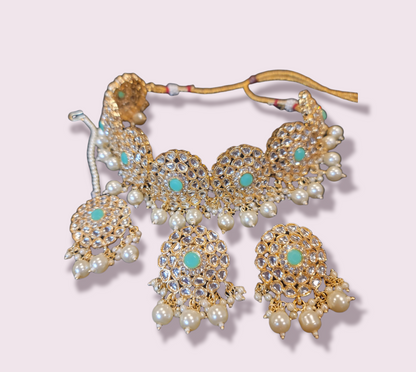 Trendy Kundan & Pearl Choker Set