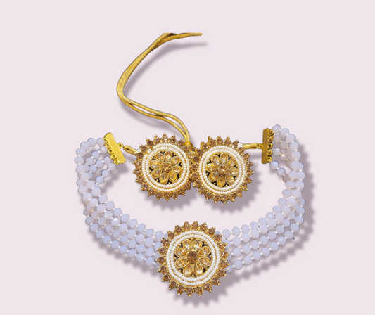 Trendy Choker set with Pearl work